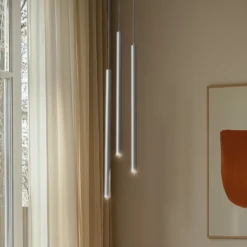 Hängeleuchte Sopel 3, olivgrün, rund, 3-flammig, Stahl, G9
