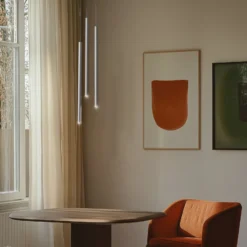 Hängeleuchte Sopel 3, olivgrün, rund, 3-flammig, Stahl, G9