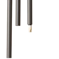 Hängeleuchte Sopel 3, olivgrün, rund, 3-flammig, Stahl, G9