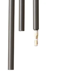 Hängeleuchte Sopel 3, olivgrün, rund, 3-flammig, Stahl, G9