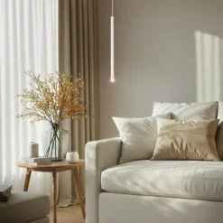 Hängeleuchte Sopel 1, taupe, 1-flammig, Stahl, G9, Ø 5 cm