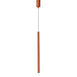 Hängeleuchte Sopel 1, ziegelrot, 1-flammig, Stahl, Ø 5 cm
