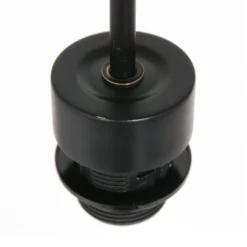 Hängeleuchte Sparkled Light, schwarz/Bambus natur, Ø 20 cm