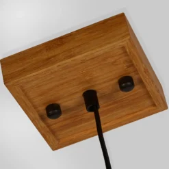 Hängeleuchte Square, 30 cm hoch, Bambus, E27