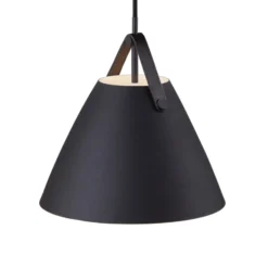 Hängeleuchte Strap in Schwarz, Ø 27 cm