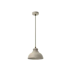 Hängeleuchte Sven, 1-flammig, beige, Stahl