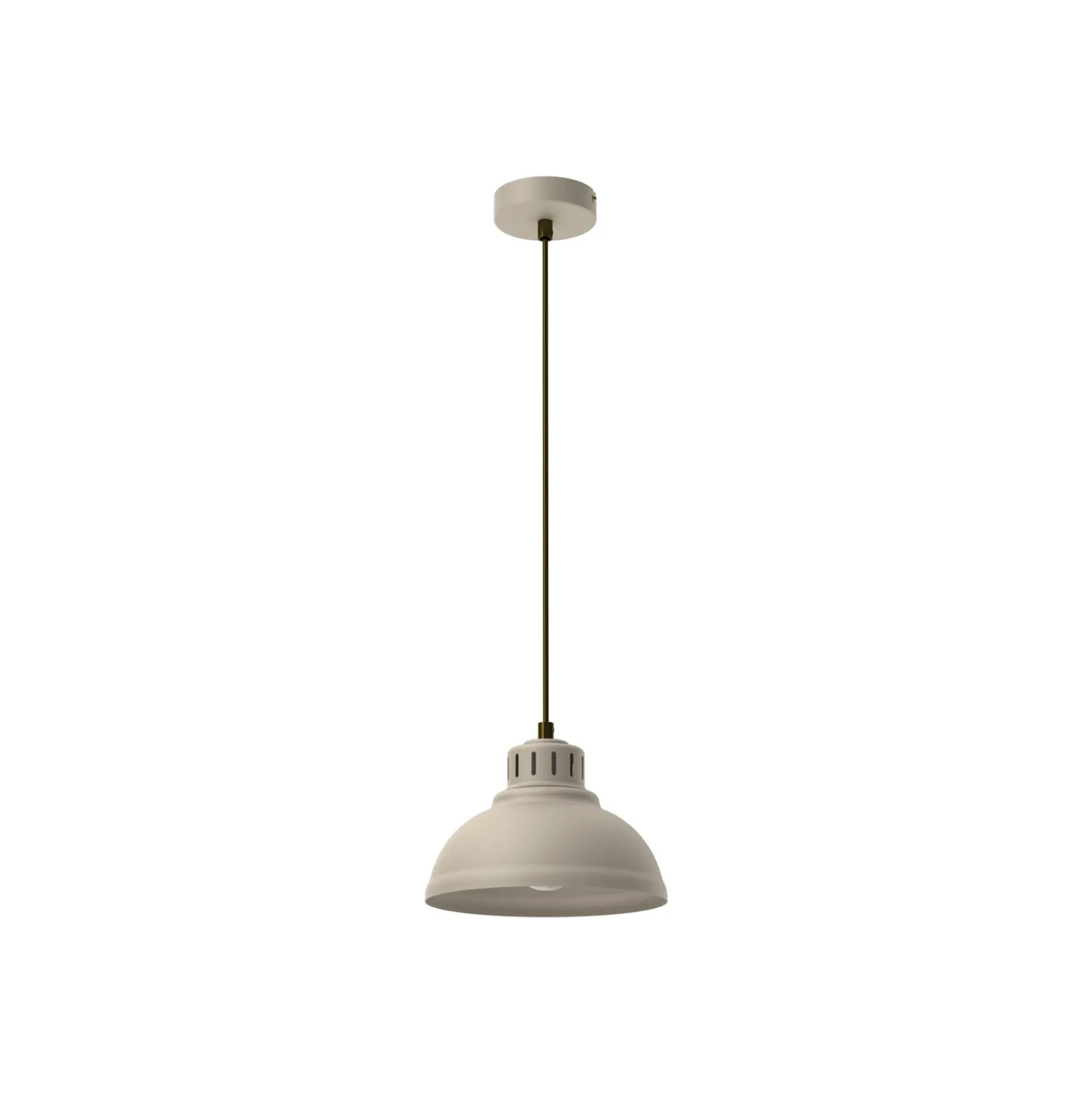 Hängeleuchte Sven, 1-flammig, beige, Stahl