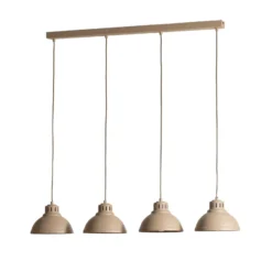Hängeleuchte Sven, 4-flammig, beige, Stahl