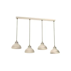 Hängeleuchte Sven, 4-flammig, beige, Stahl