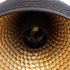 Hängeleuchte Tattoo 2396, Ø18cm, schwarz/gold