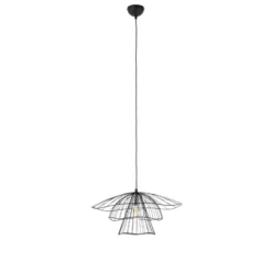 Hängeleuchte Tel 6504, schwarz, Eisen, Ø 50 cm