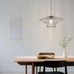 Hängeleuchte Tel 6504, schwarz, Eisen, Ø 50 cm