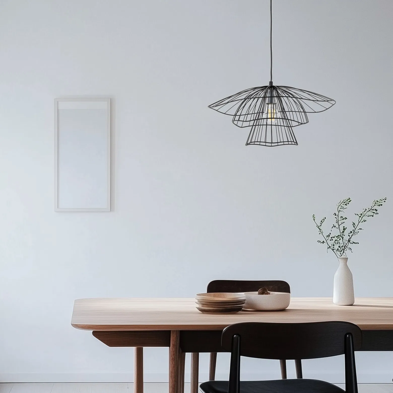 Hängeleuchte Tel 6504, schwarz, Eisen, Ø 50 cm