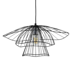 Hängeleuchte Tel 6504, schwarz, Eisen, Ø 50 cm