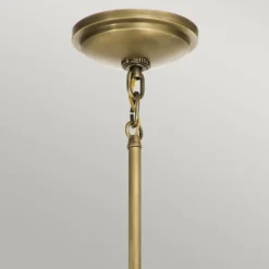 Hängeleuchte Tollis, messing/weiß, 1-flg, Ø 20,4cm