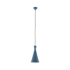 Hängeleuchte Tom, hellblau, Metall, Ø 19 cm, E27