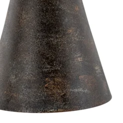 Hängeleuchte Tom, schwarz-braun, Metall, Ø 19 cm, E27