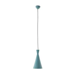 Hängeleuchte Tom, türkis, Metall, Ø 19 cm, E27