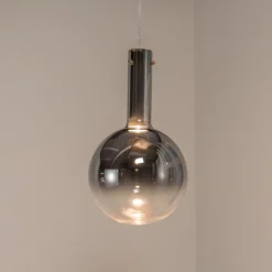 Hängeleuchte Toronto, Glaskugel chrom-transparent, Ø 25 cm