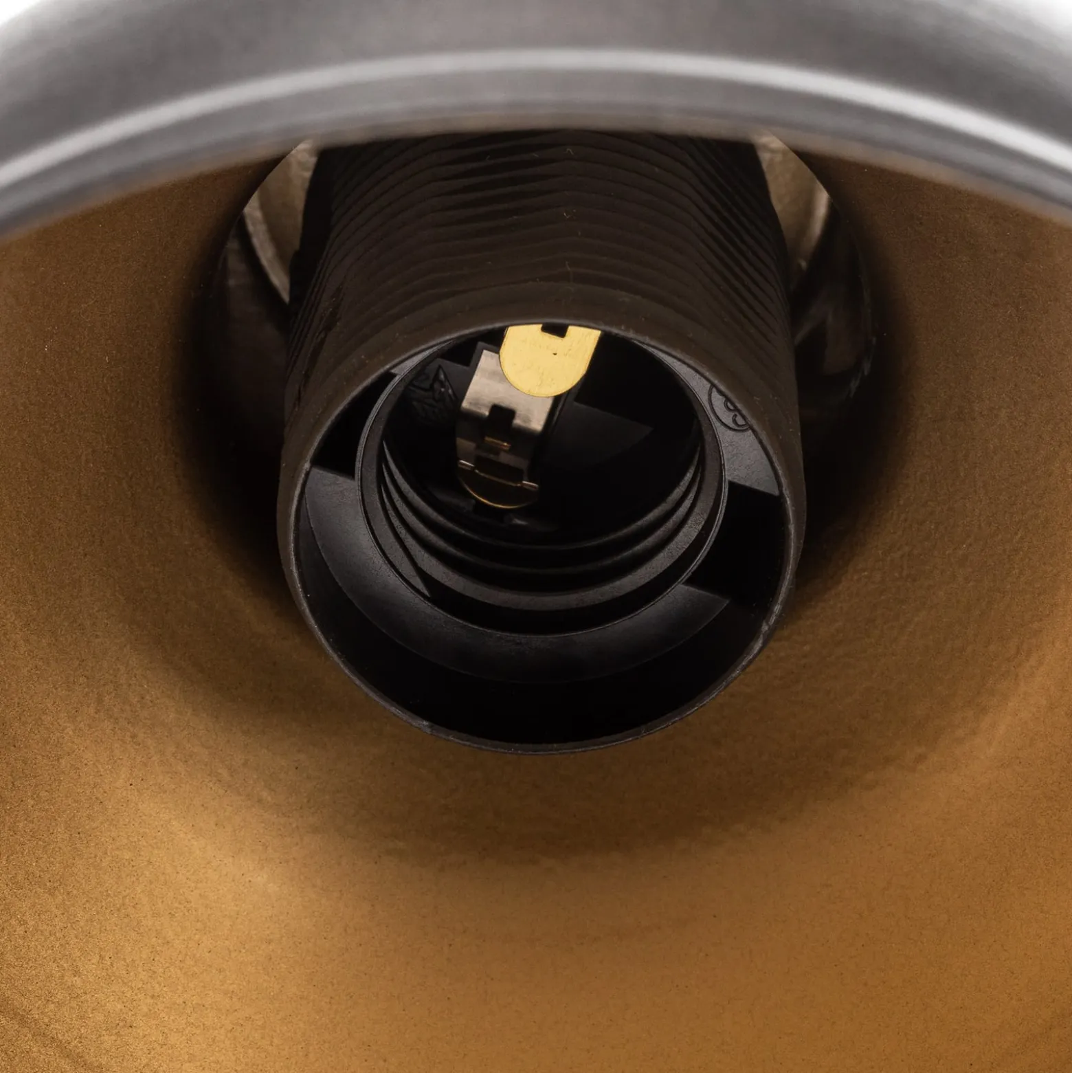 Hängeleuchte Trial, 3-flammig linear, schwarz/gold