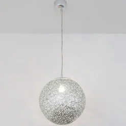Hängeleuchte Utopistico in Silber Ø 40 cm