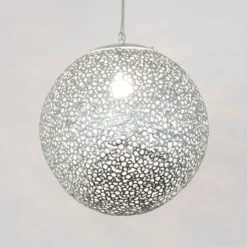 Hängeleuchte Utopistico in Silber Ø 40 cm