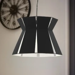 Hängeleuchte Valecrosia, schwarz, Ø 42 cm