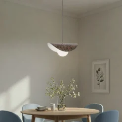 Hängeleuchte Vatoz, 1-flammig, schwarz, Ø 40 cm, Metall/Glas