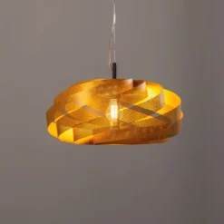 Hängeleuchte Vento, goldfarben, Ø 50 cm