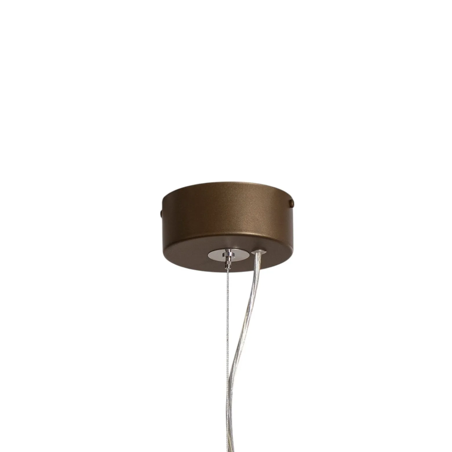 Hängeleuchte Vento, kaffeebraun, Ø 50 cm