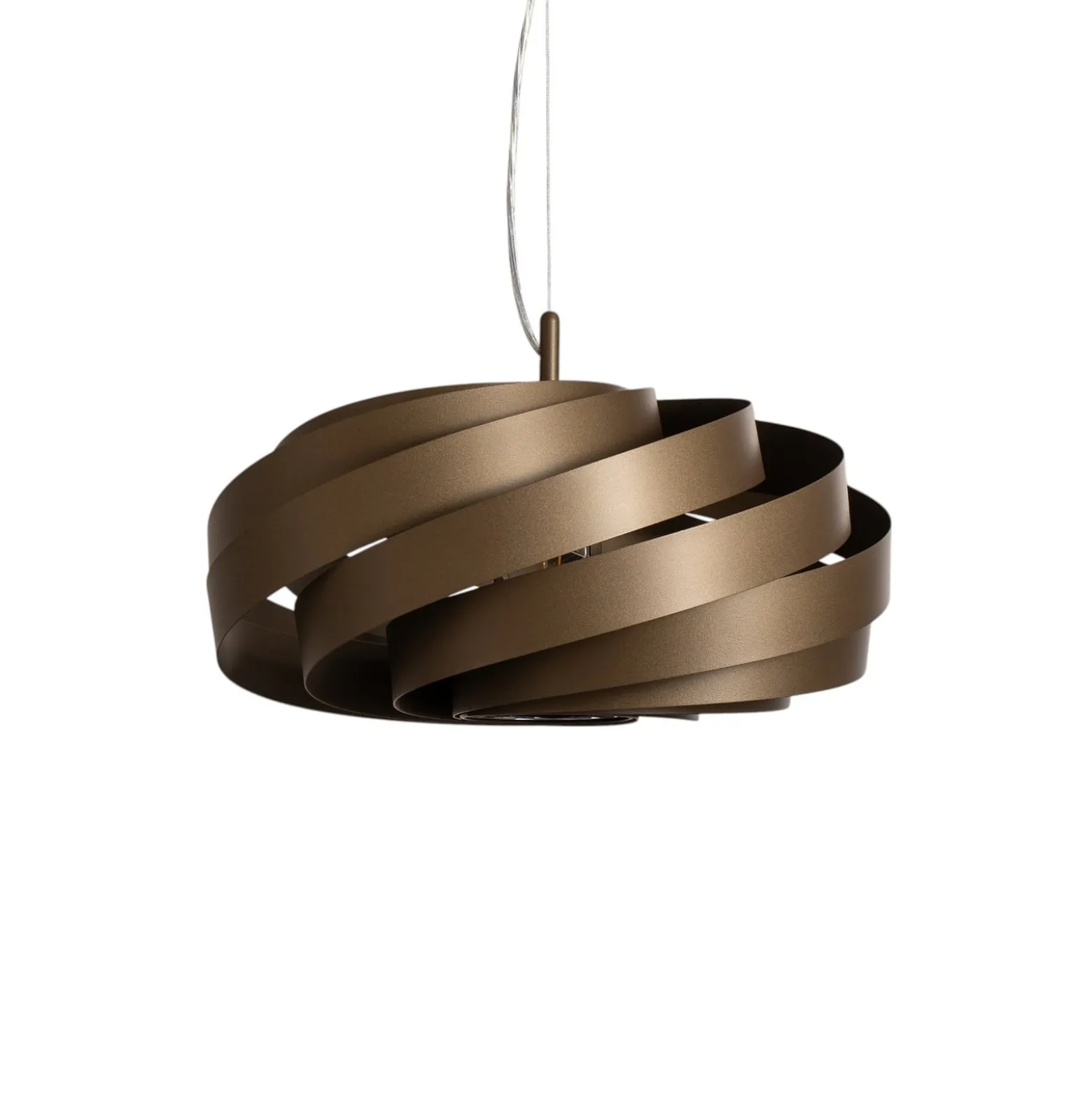 Hängeleuchte Vento, kaffeebraun, Ø 50 cm