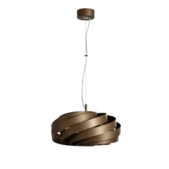 Hängeleuchte Vento, kaffeebraun, Ø 50 cm