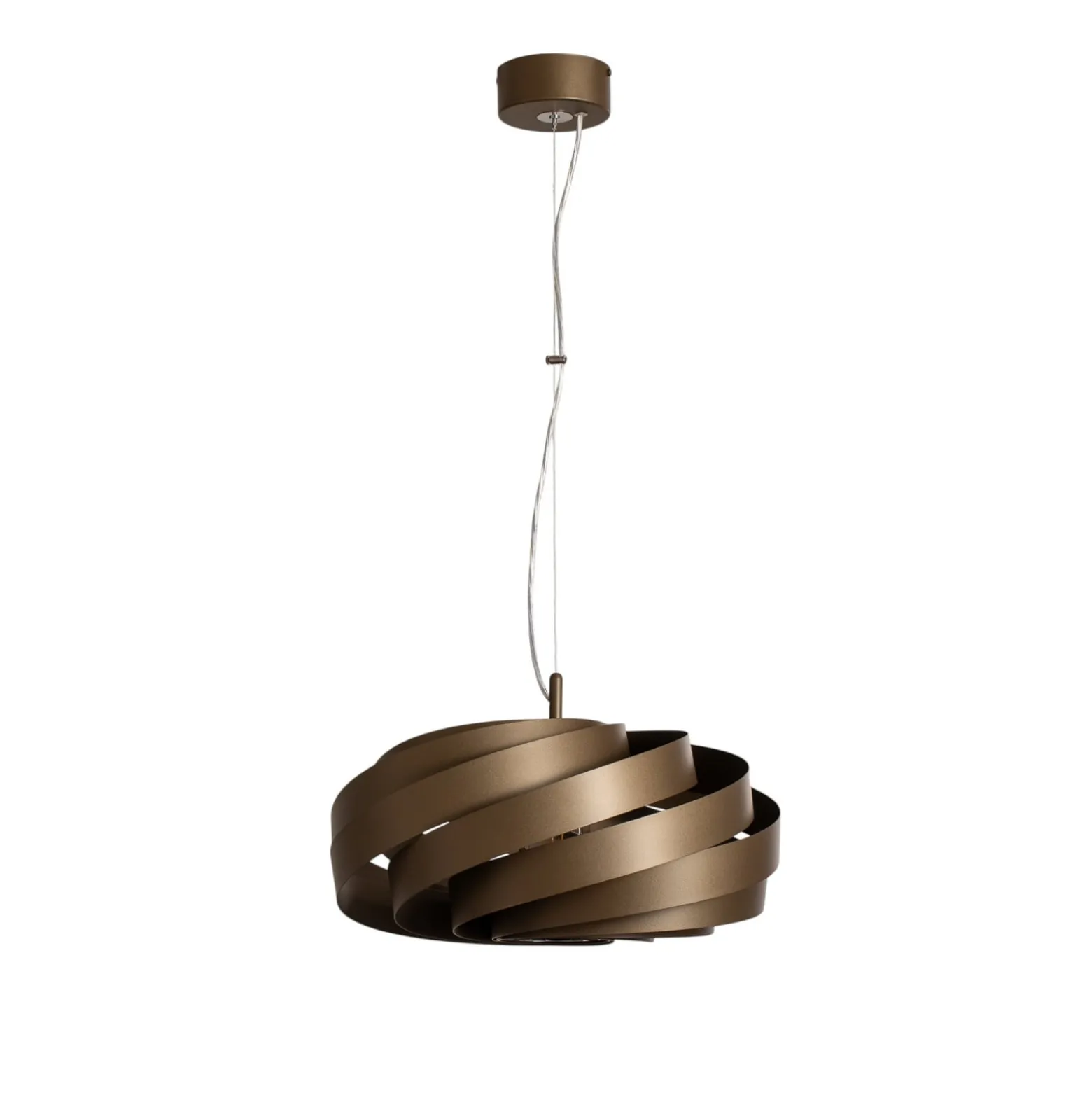 Hängeleuchte Vento, kaffeebraun, Ø 50 cm