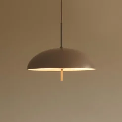 Hängeleuchte Versale, braun, Ø 35 cm, Metall, 2 x E27