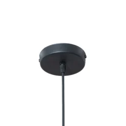 Hängeleuchte Vertigo, schwarz, Glas/Metall, E27, Ø 50 cm