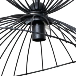 Hängeleuchte Vertigo, schwarz, Glas/Metall, E27, Ø 50 cm