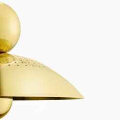 Hängeleuchte Wanted, goldfarben, Eisen, Ø 32 cm