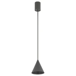 Hängeleuchte ZENITH, dunkelgrau, Ø 11 cm, Metall, GU10