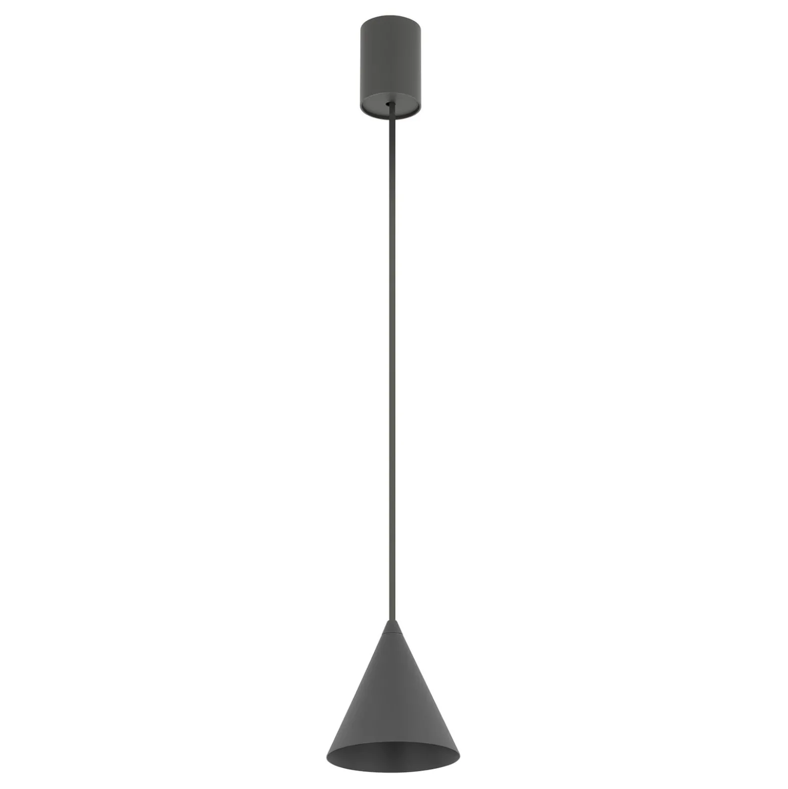 Hängeleuchte ZENITH, dunkelgrau, Ø 11 cm, Metall, GU10