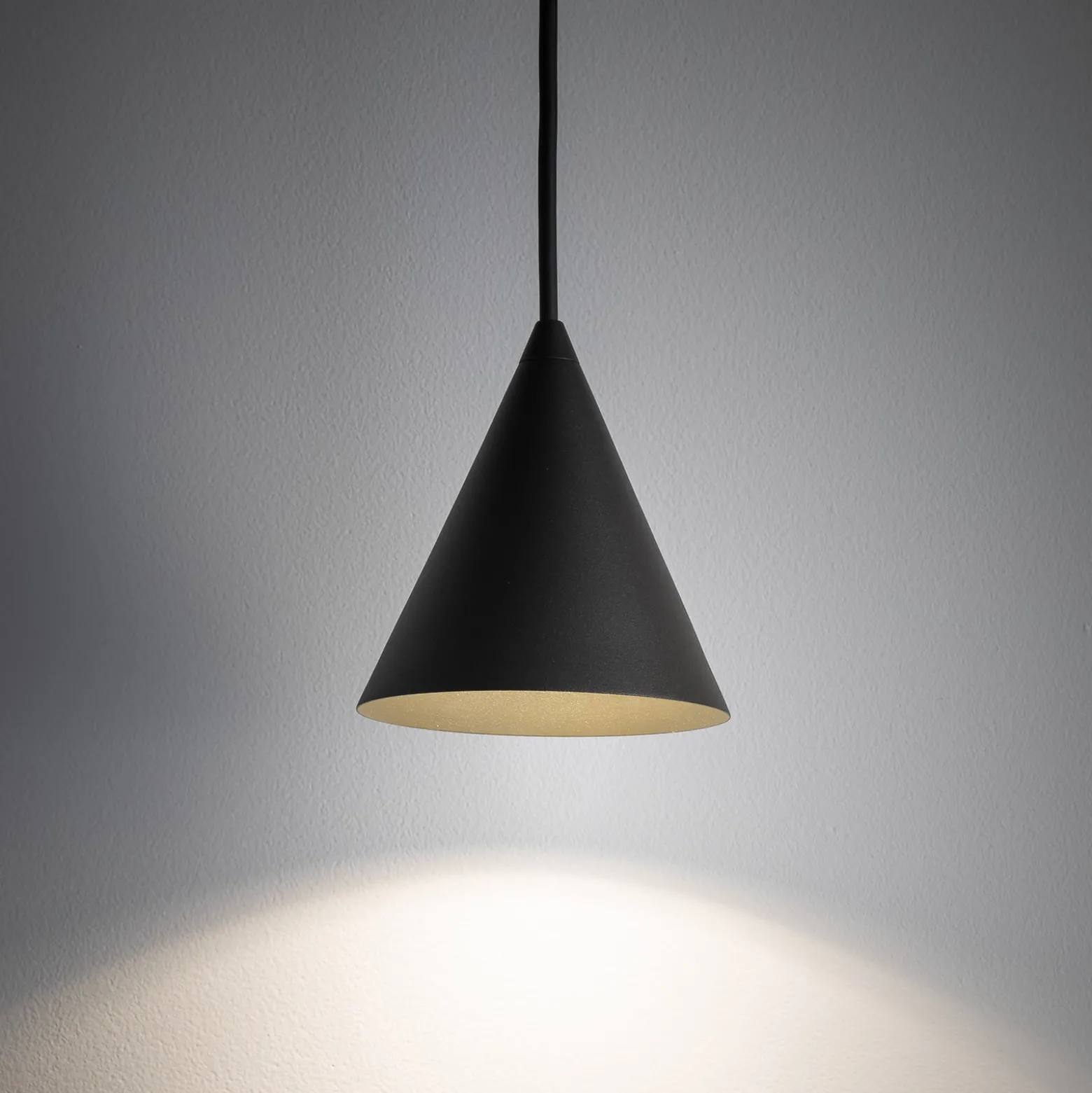 Hängeleuchte ZENITH, dunkelgrau, Ø 11 cm, Metall, GU10