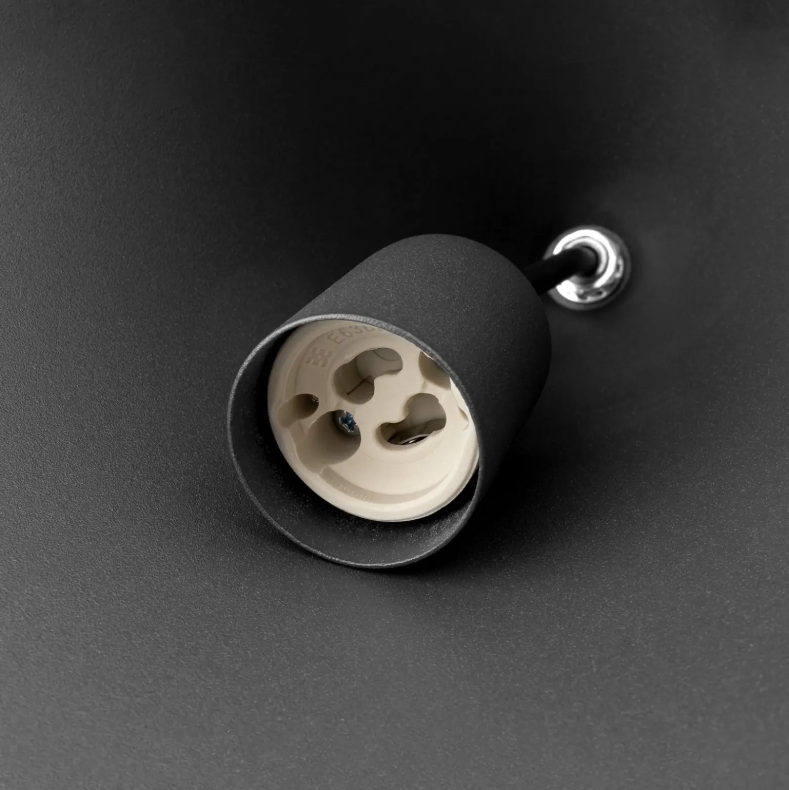 Hängeleuchte ZENITH, dunkelgrau, Ø 11 cm, Metall, GU10