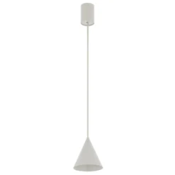 Hängeleuchte ZENITH, hellgrau, Ø 11 cm, Metall, GU10