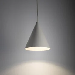 Hängeleuchte ZENITH, hellgrau, Ø 11 cm, Metall, GU10