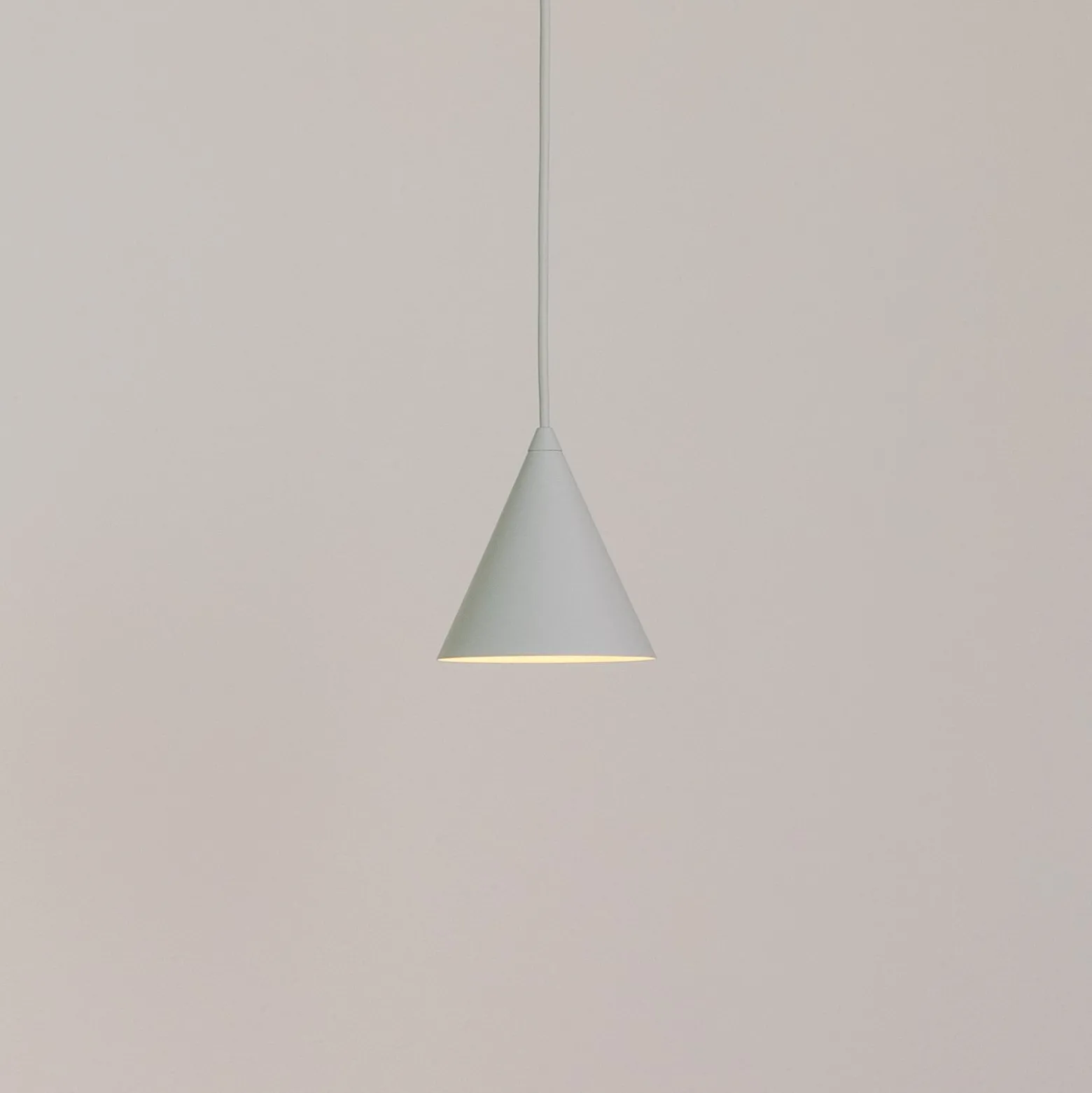 Hängeleuchte ZENITH, hellgrau, Ø 11 cm, Metall, GU10