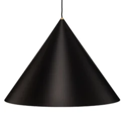 Hängeleuchte Zenith L aus Metall in Schwarz