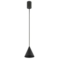 Hängeleuchte ZENITH, schwarz, Ø 11 cm, Metall, GU10