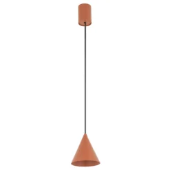 Hängeleuchte ZENITH, terracotta, Ø 11 cm, Metall, GU10