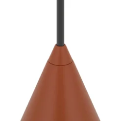 Hängeleuchte ZENITH, terracotta, Ø 11 cm, Metall, GU10
