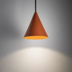 Hängeleuchte ZENITH, terracotta, Ø 11 cm, Metall, GU10