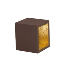ICONE Cubò - LED-Deckenleuchte, 10 W, braun/gold